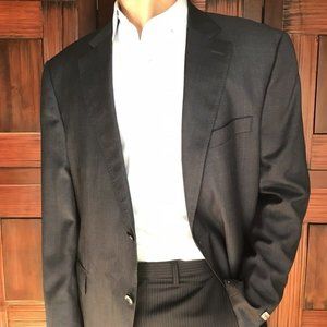 Peter Millar Blue Plaid Wool Sport Coat 46R NEW